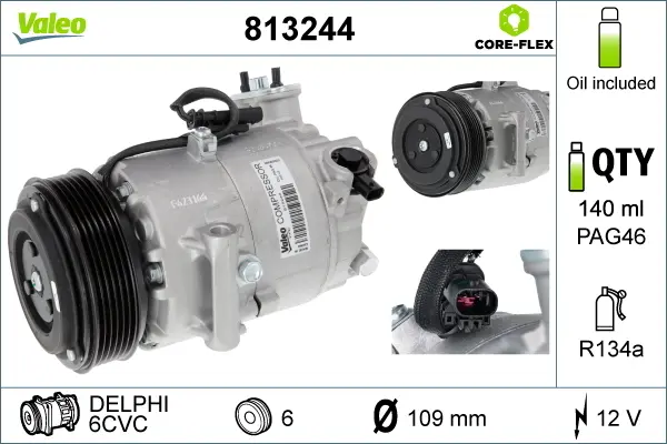 Compresor, climatizare VALEO 813244