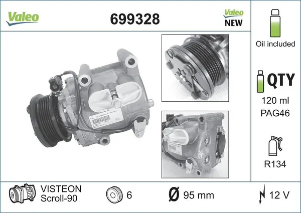 Compresor, climatizare VALEO CORE-FLEX 699328