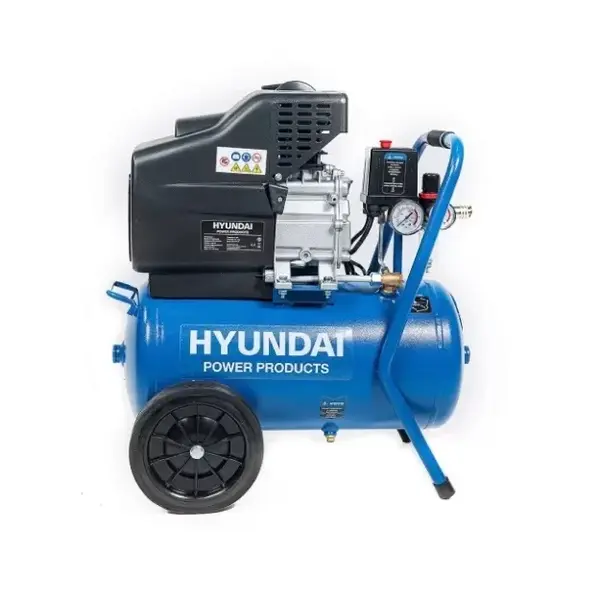 Compresor de aer cu piston - 8bari, 180l/h, rezervor 24l - Hyundai HY-AC2402