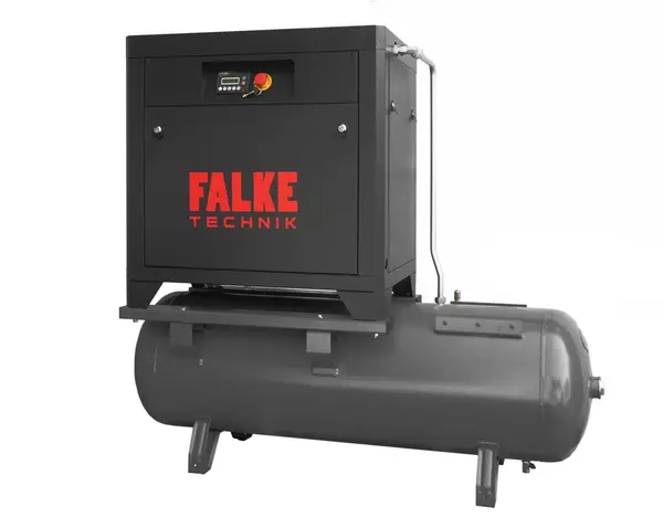 Compresor de aer profesional cu surub - 5.5kW, 850 L/min, 8-10-13bari - Rezervor 300litri - Falke-FKTG-P-5.5-300L