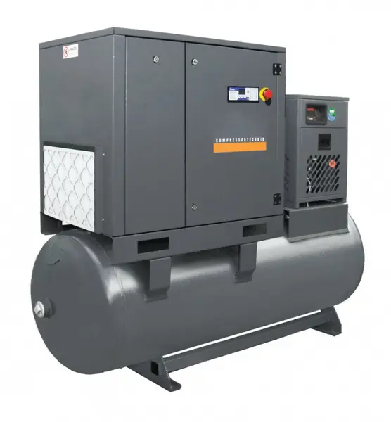 Compresor de aer profesional cu surub, cu uscator de aer - 5.5 kW, 550 L/min, 13 bari - Rezervor 500 Litri - WLT-5.5/500-P-COMBO-13bar