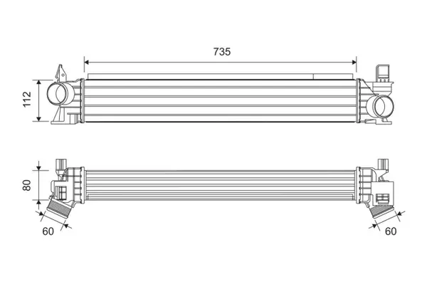 Compresor intercooler potrivit CITROEN JUMPER II; FIAT DUCATO; OPEL MOVANO C; PEUGEOT BOXER 2.0D-3.0D 04.06-