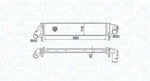 Compresor intercooler potrivit DACIA DUSTER, LOGAN, LOGAN EXPRESS, LOGAN MCV, SANDERO 1.5D 09.05-