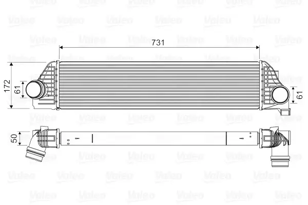Compresor intercooler potrivit FORD C-MAX; NISSAN NV400; OPEL MOVANO B; RENAULT MASTER III 1.6D 2.3D 02.07-