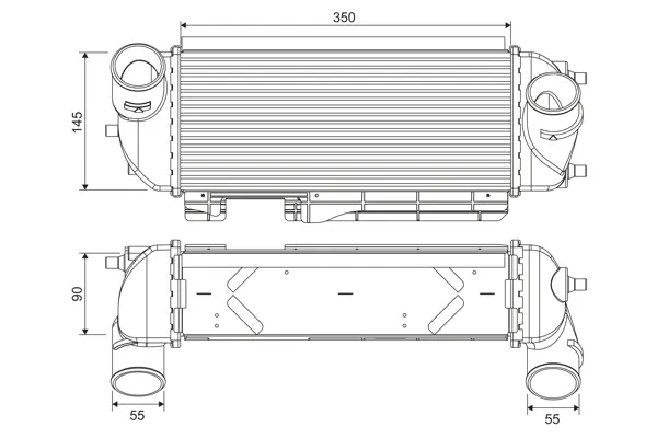 Compresor intercooler potrivit HYUNDAI IX35; KIA SPORTAGE III 2.0 2.0D 08.09-12.16