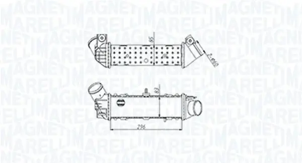Compresor intercooler potrivit SEAT CORDOBA, CORDOBA VARIO, IBIZA II, IBIZA IV, IBIZA IV SC, IBIZA IV ST; VW CADDY II, CADDY II MINIVAN, POLO, POLO III CLASSIC 1.4 1.8 1.9D 08.96-05.15