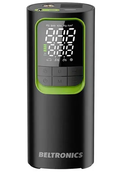 Compresor portabil BELTRONICS T10, 8000 mAh (Negru)