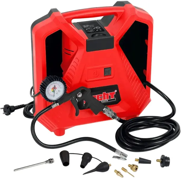 Compresor portabil monofazat fără ulei Hecht - 2888, 1100W, 8 bare