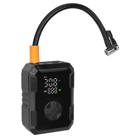Compresor portabil Rebel RB-1062, 4000 mAh (Negru)