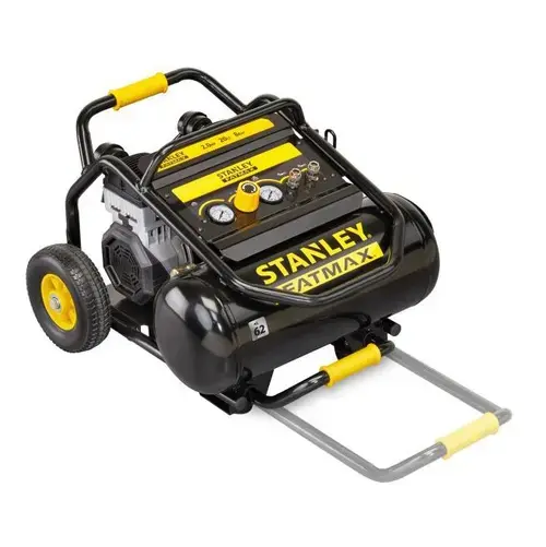 Compresor silentios fara ulei Stanley FMXCMS2020TE, 2CP, 20L, 12 bar (Negru/Galben)
