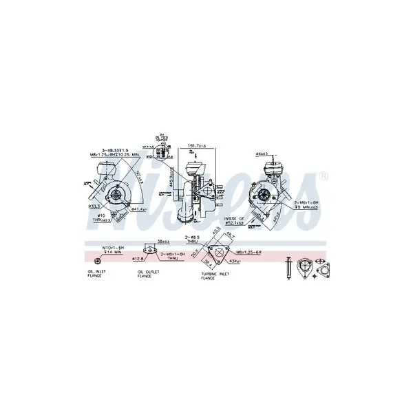 Compresor,sistem de supraalimentare NISSENS 93043