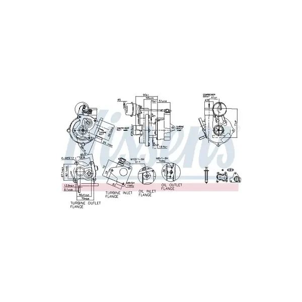 Compresor,sistem de supraalimentare NISSENS 93073