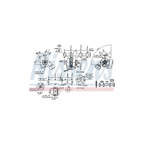 Compresor,sistem de supraalimentare NISSENS 93090