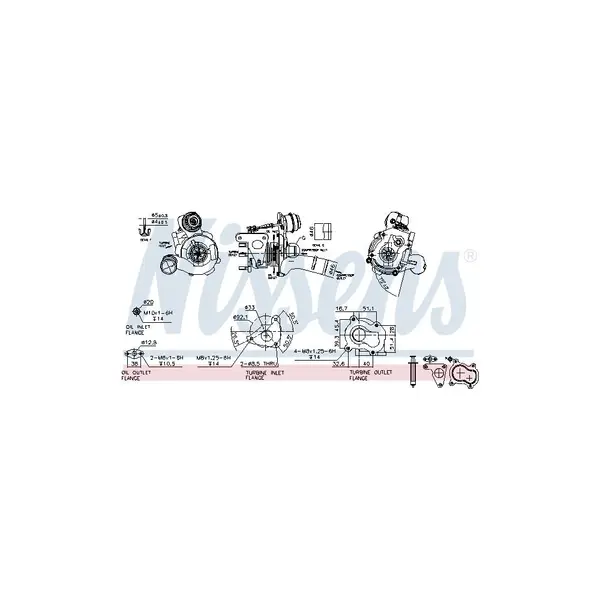 Compresor,sistem de supraalimentare NISSENS 93163