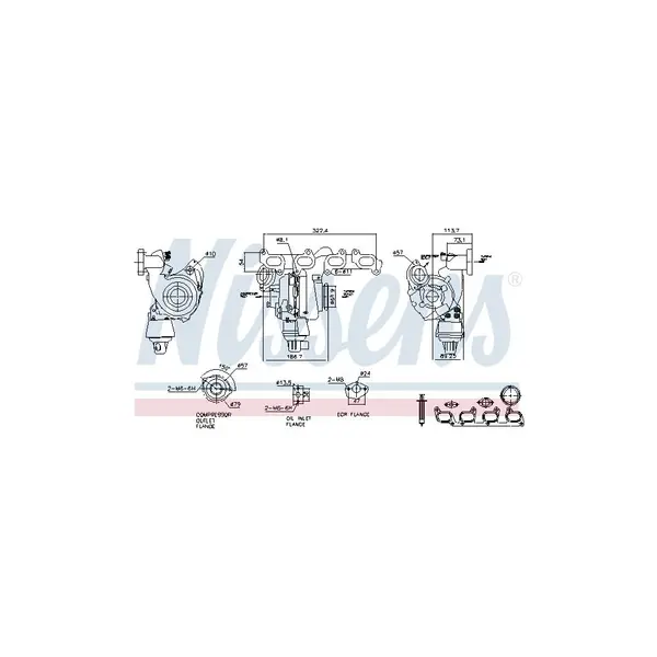 Compresor,sistem de supraalimentare NISSENS 93285