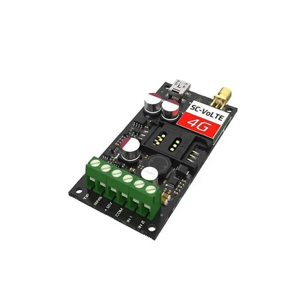 Comunicator alarma antiefractie 4G HLS-SECURE-VOLTE M2, simulator linie telefonica TIP/RING, SMS si apel vocal, 2 intrari