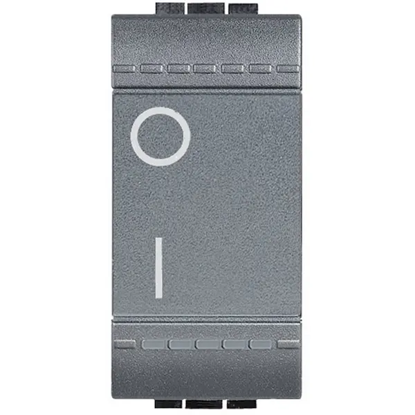 Comutator 2 poli 16A 1M Bticino Living Light L4002N, antracit