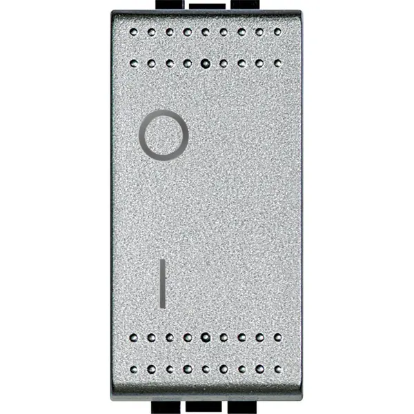 Comutator 2 poli 16A Bticino Living Light NT4002N, argintiu