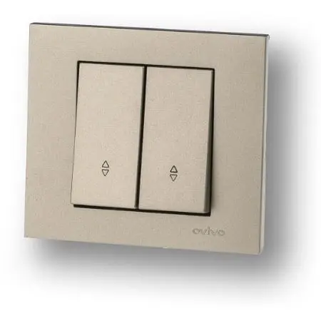Comutator Cap Scara ST Grano Met Ovivo OV00207, 10A, 250V, titan, IP20