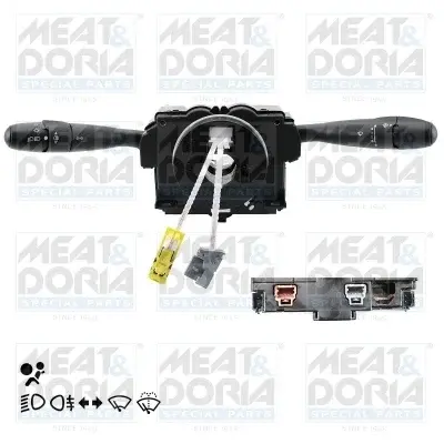Comutator coloana directie (Indicatorii; lumini; stergatoare) potrivit CITROEN BERLINGO, BERLINGO MINIVAN; PEUGEOT 206, PARTNER, PARTNER MINIVAN 06.96-