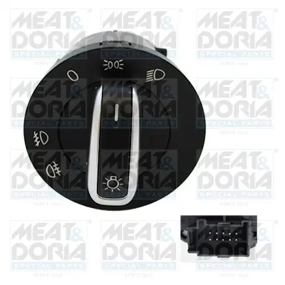 Comutator far potrivit SEAT ALHAMBRA; VW AMAROK, BEETLE, CADDY III, CADDY III MINIVAN, CADDY IV, CADDY IV MINIVAN, EOS, GOLF PLUS V, GOLF V, GOLF VI, JETTA IV, MULTIVAN T5 04.03-
