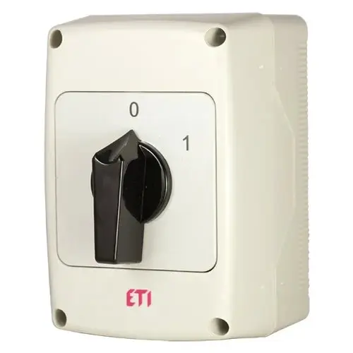 Comutator general 0-1 ON-OFF, ETI 004773161, 32A, 2P, IP65, CS 32 91 PNG