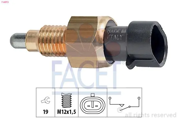 Comutator, lampa marsalier FACET Made in Italy - OE Equivalent 7.6073