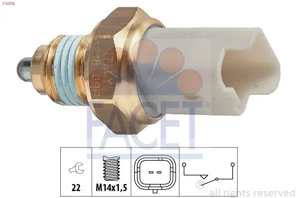 Comutator, lampa marsalier FACET Made in Italy - OE Equivalent 7.6218