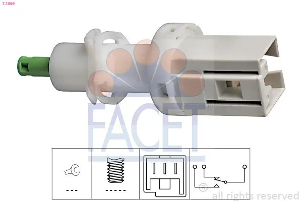 Comutator lumini frana FACET Made in Italy - OE Equivalent 7.1069