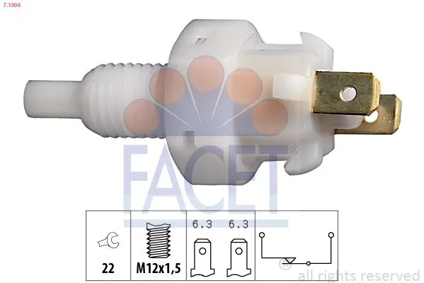 Comutator lumini frana FACET Made in Italy - OE Equivalent 7.1004