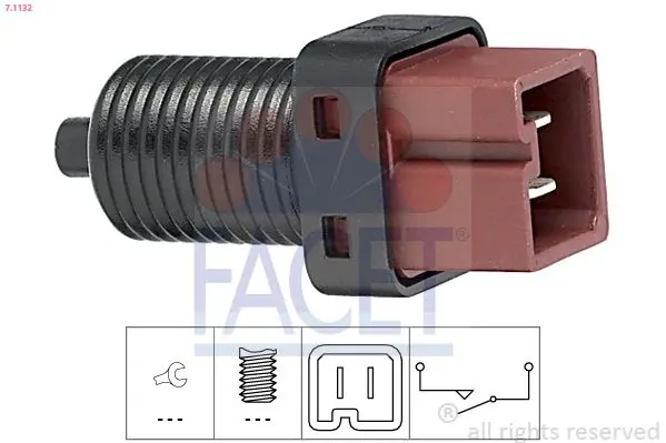 Comutator lumini frana FACET Made in Italy - OE Equivalent 7.1132