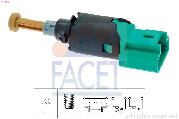 Comutator lumini frana FACET Made in Italy - OE Equivalent 7.1213