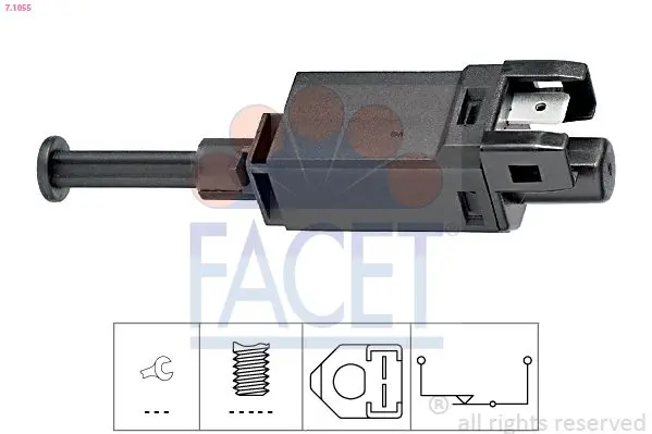 Comutator lumini frana FACET Made in Italy - OE Equivalent 7.1055