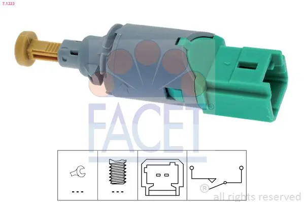 Comutator lumini frana FACET Made in Italy - OE Equivalent 7.1223