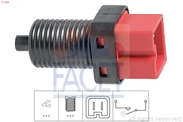 Comutator lumini frana FACET Made in Italy - OE Equivalent 7.1184