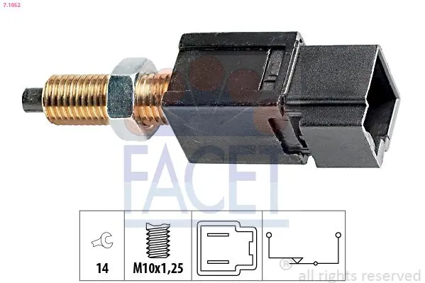 Comutator lumini frana FACET Made in Italy - OE Equivalent 7.1052
