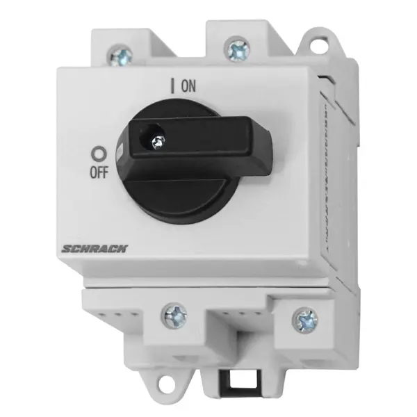 Comutator modular Off/On, 2 poli, 32A, 600V, montaj sina DIN, IP40, Schrack IN7R0204