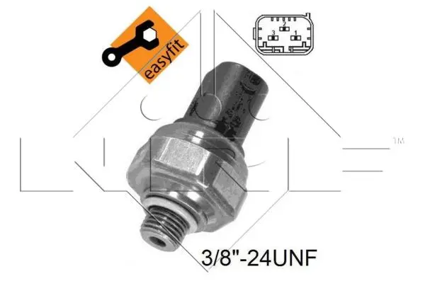 Comutator presiune aer conditionat BMW Seria 1 (E81), 1 (E82), 1 (E87), 1 (E88), 1 (F20), 1 (F21), 3 (E46), 3 (E90), 3 (E91), 3 (E92), 3 (E93), 3 (F30, F80), 3 (F31) 0.65H dupa 1994