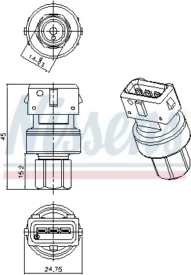 Comutator presiune aer conditionat potrivit VOLVO C30, C70 II, S40 II, S60 II, S80 II, V40, V50, V60 I, V70 III, XC60 I, XC70 II 1.5-Electric 01.04-08.19