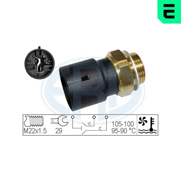 Comutator temperatura, ventilator radiator ERA 330300