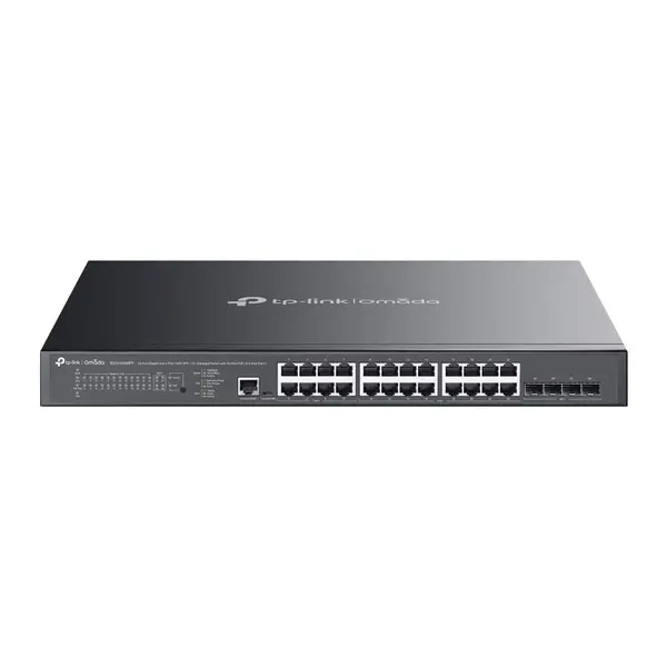 Comutator TP-Link - Omada SG3428XMPP, 24 de porturi, negru