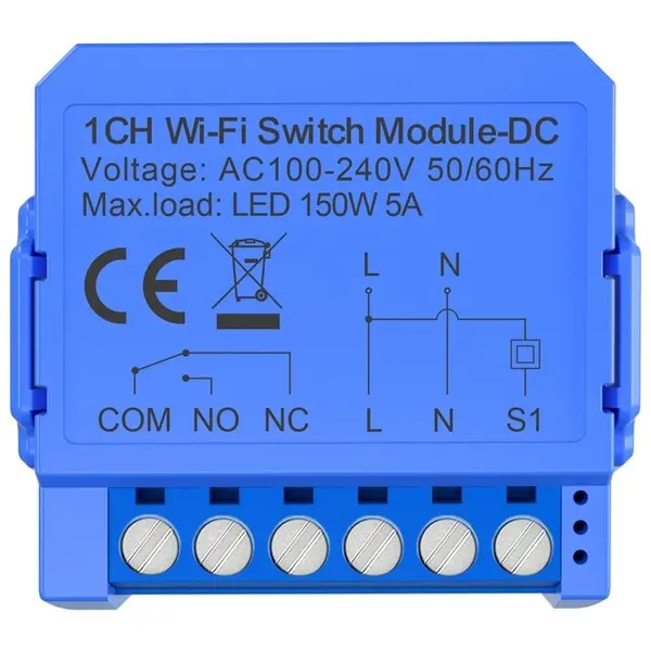Comutator WiFi 1CH, Contact uscat, Avatto WSM16-DC32V-1 INN-079255