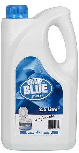 Concentrat pentru toaletă chimică Stimex - Camp Blue, pentru apă murdară, 2.5 L