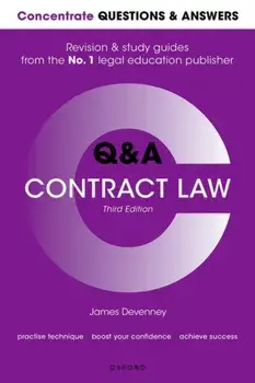 Concentrate Questions and Answers Contract Law. Law Q&A Revision and Study Guide, 3 Revised edition, Paperback/***