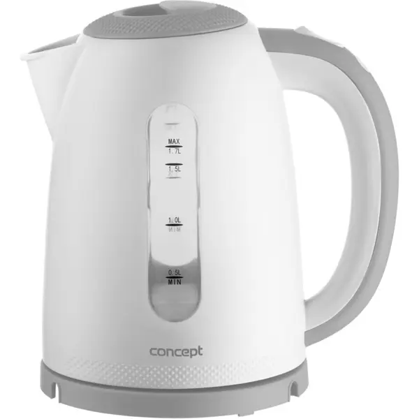 Concept Fierbator Concept RK2335, 2200W, 1.7 l, inchidere automata, Alb/Gri