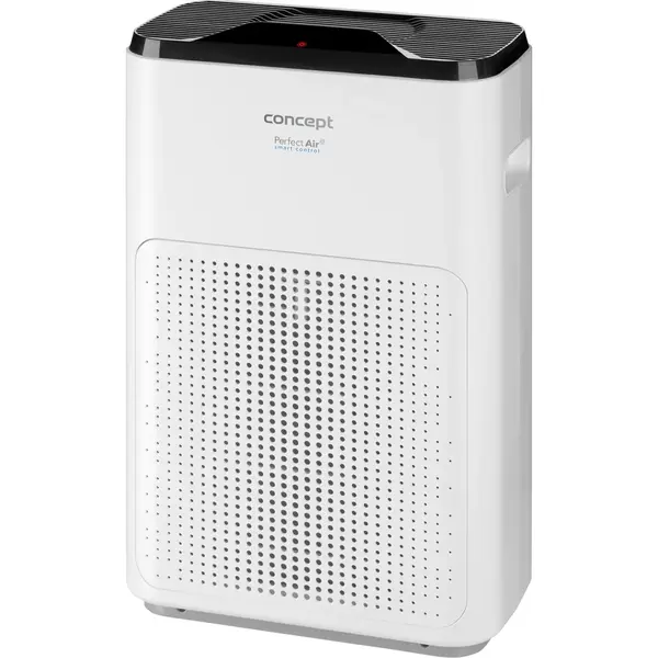 Concept Purificator aer Concept CA1030, Putere 40 W, Trei stagii de filtrare a aerului + Ionizator, Circulatie aer 200 m3 / h, 3 viteze de purificare a aerului, Timer, Senzor particule praf cu display LED, Telecomanda, Alb/Negru