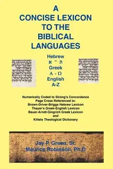 Concise Lexicon to the Biblical Languages, Paperback/Jay Patrick Sr. Green