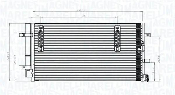 Condensator climatizare (cu uscator) potrivit AUDI A4 ALLROAD B8, A4 B8, A5, A6 ALLROAD C7, A6 C7, A7, Q5 1.8-4.2 06.07-09.18