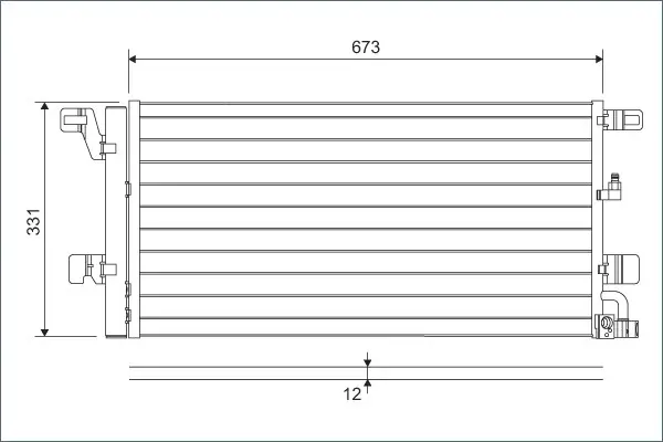 Condensator climatizare (cu uscator) potrivit AUDI A4 ALLROAD B9, A4 B9, A5, A6 C8, A7 1.4-3.0DH 05.15-