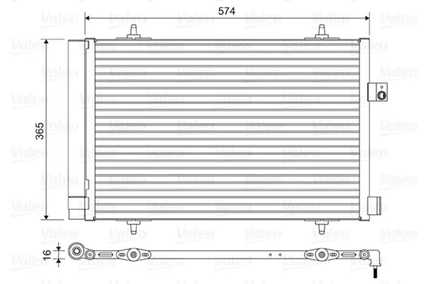 Condensator climatizare (cu uscator) potrivit CITROEN C5 III; PEUGEOT 407, 407 KOMBI, 508 I, 508 KOMBI 2.0D 2.0DH 02.08-